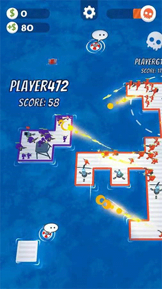 木筏战争游戏(War of Rafts)截图1