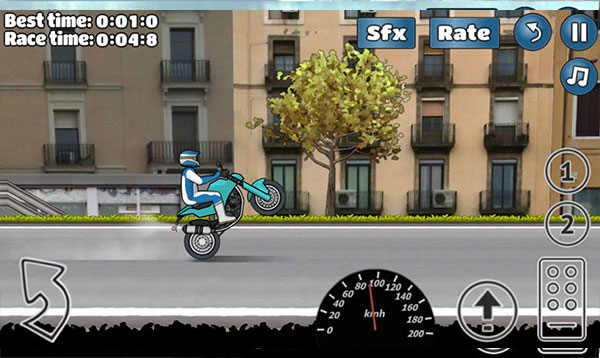 开摩托去泡妞手游(wheelie challenge)截图1