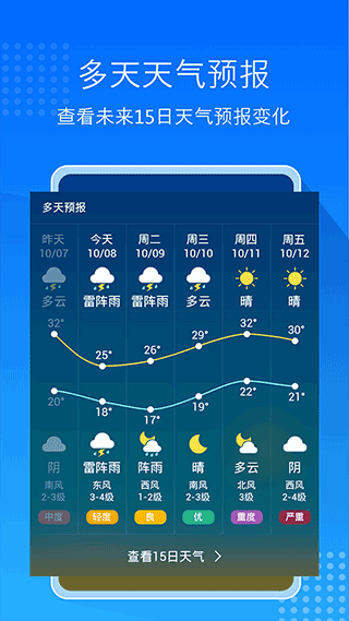 天气预报大字版app截图3