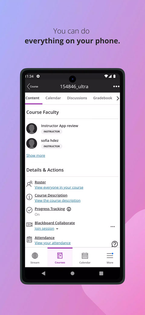 blackboard教学平台截图3