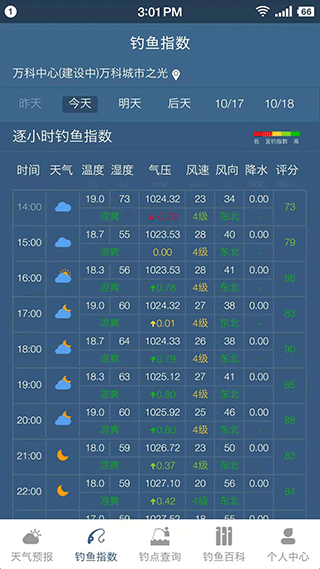钓鱼天气预报app截图2
