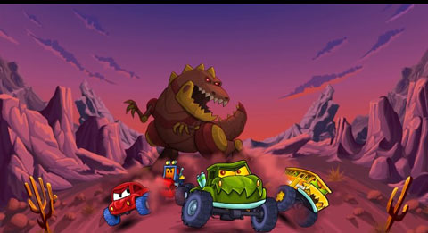 疯狂车吃车4破解版内购版(Car Eats Car Multiplayer)截图1