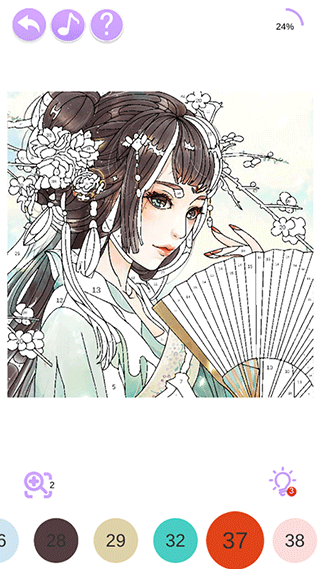 二次元填色游戏app截图3