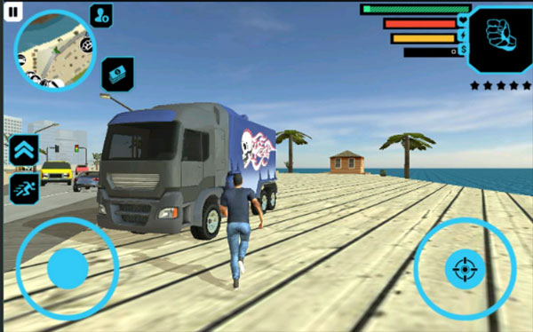 卡车司机城市粉碎无限金币钻石版截图2