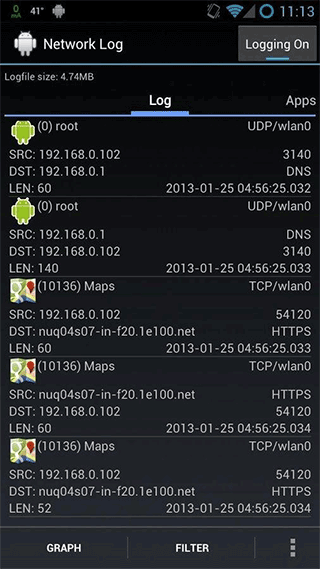 网络日志app(Network Log)截图1