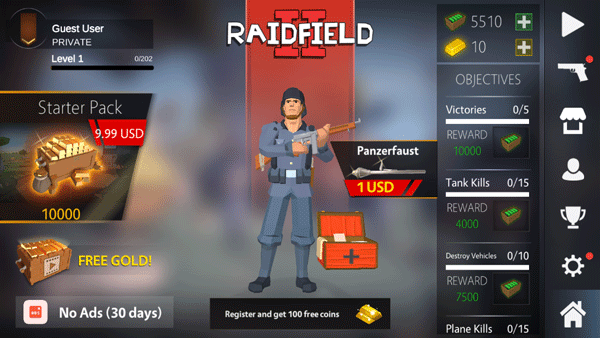 突袭战场2最新破解版(Raidfield2)截图2