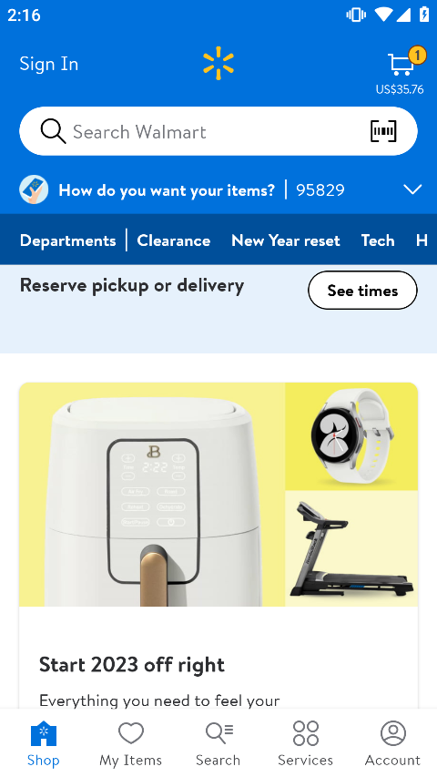 沃尔玛超市网上购物app(Walmart)截图1