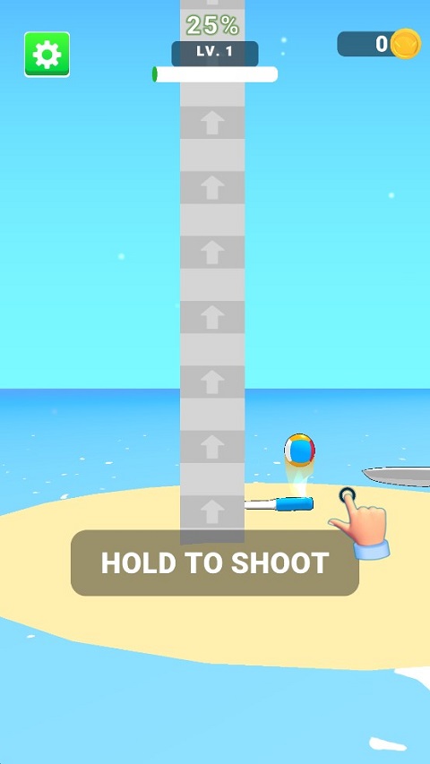 跳跃小球游戏(Ball Up Knife Racing)截图1