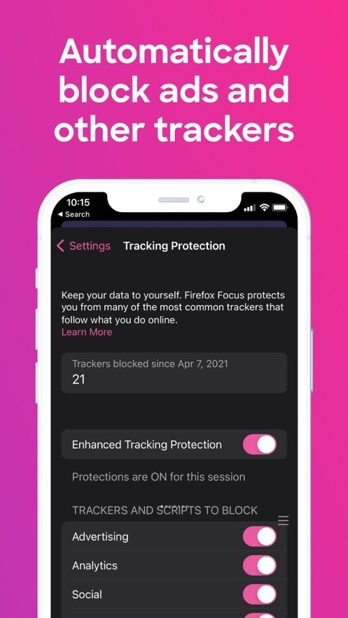 firefox focus隐私浏览器手机版截图2