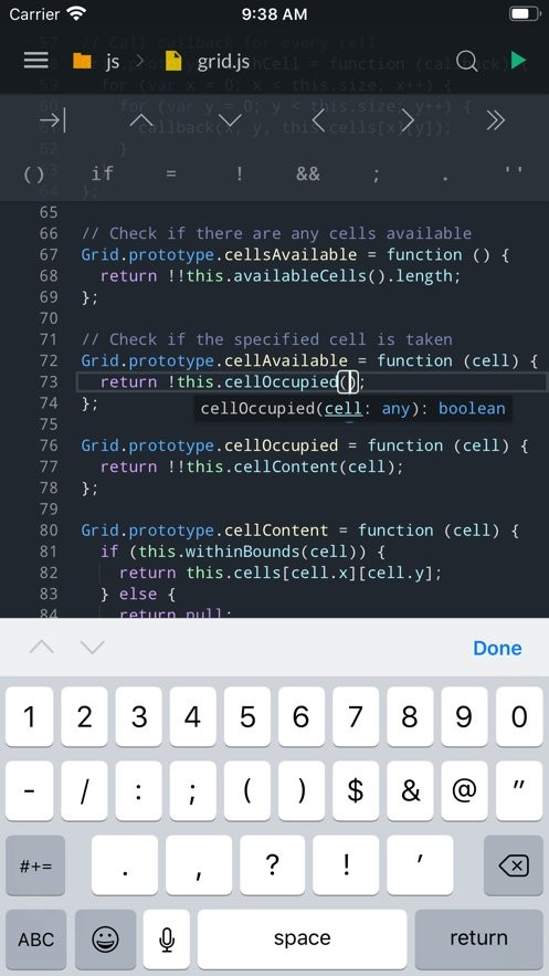 Spck Editor app(js编辑器)截图1
