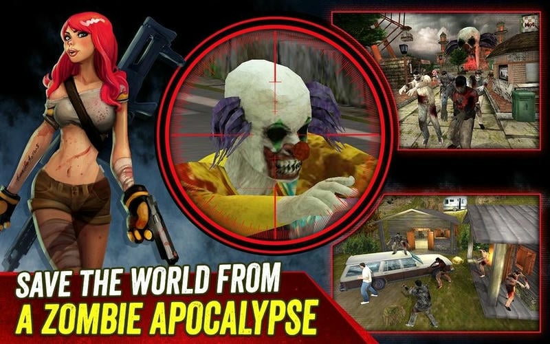 僵尸猎人死亡之战中文破解版(Zombie Hunter)截图2