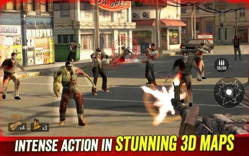 僵尸猎人死亡之战中文破解版(Zombie Hunter)截图3