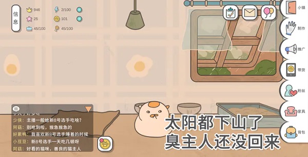 主播和猫的故事游戏截图1
