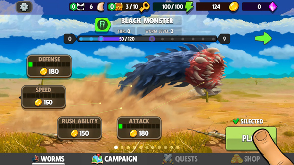 死亡蠕虫游戏最新版(Death Worm)截图2