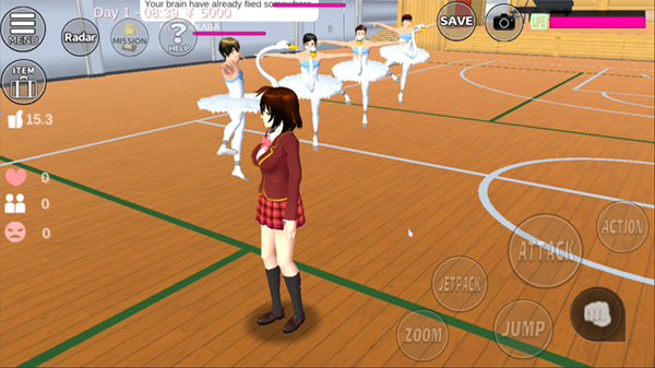 樱花校园英文版最新版2025(SAKURA SchoolSimulator)截图5
