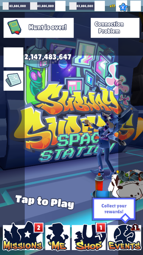 地铁跑酷Exfurk一代空间站版截图1