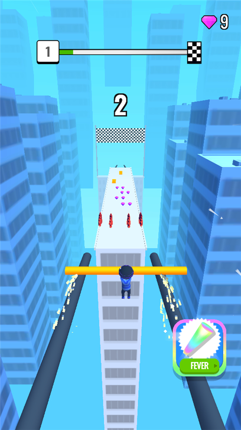 屋顶棍棍侠官方最新版(Roof Rails)截图3