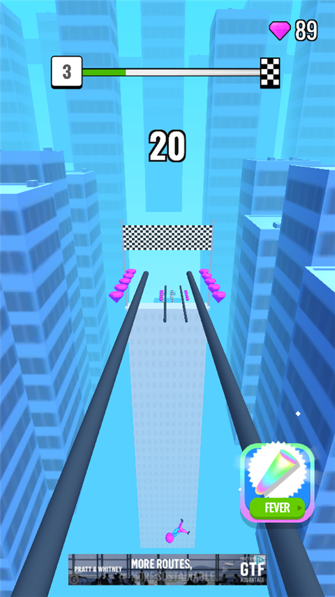 屋顶棍棍侠官方最新版(Roof Rails)截图4