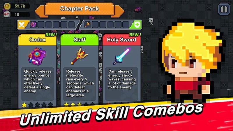 最强勇者吸血鬼传奇破解版内置菜单(SurvivorWarrior)截图2