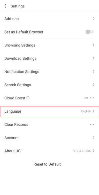 UC Browser app