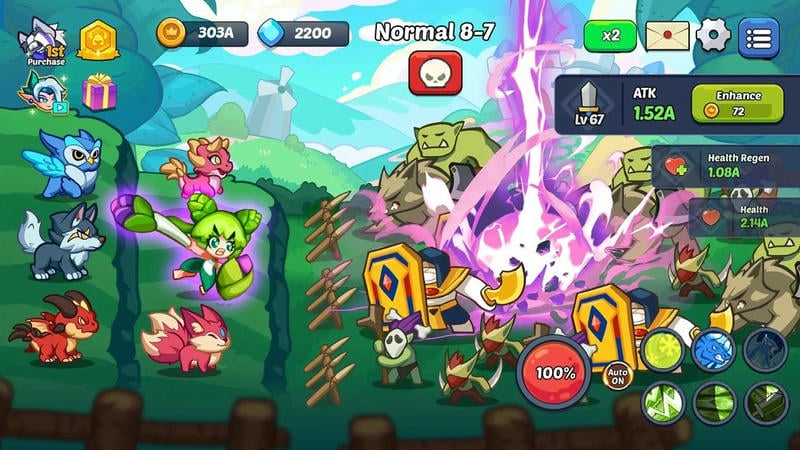 怪物冲突塔防游戏无敌版(Monsters Clash)截图4