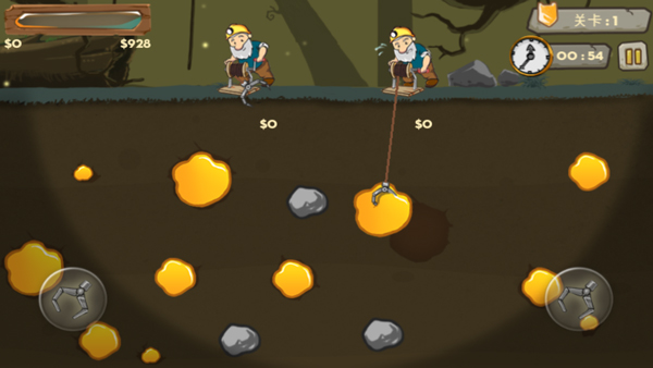 黄金矿工双人版手机版(Gold Miner)截图2