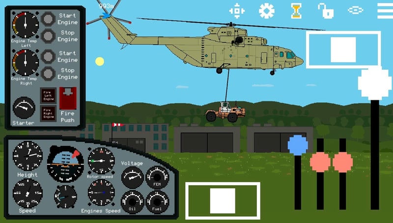 像素直升机模拟器破解版(Pixel Helicopter Simulator)截图1