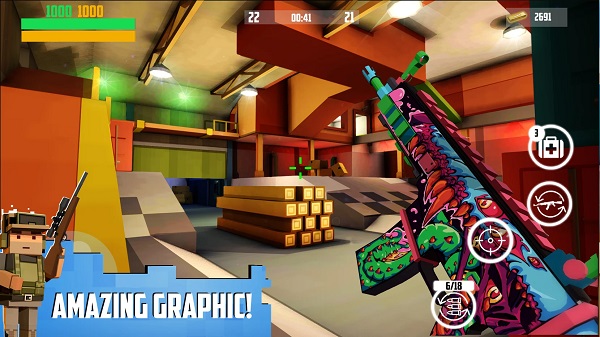 方块枪战最新版国际服(Block Gun)截图2
