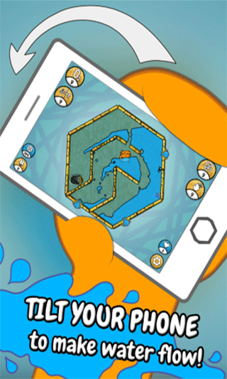 仓鼠的水迷宫手游(Hasty Hamster)截图1