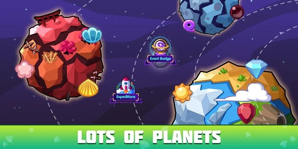 太空矿工大亨无限金币版(Idle Space miner)截图1