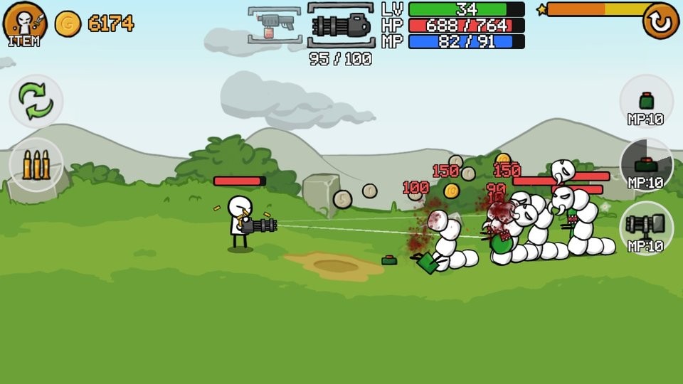 火柴人和枪2破解版无限金币(Stickman Gun2)截图2