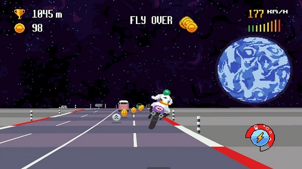 像素摩托车游戏(Retro Highway)截图4