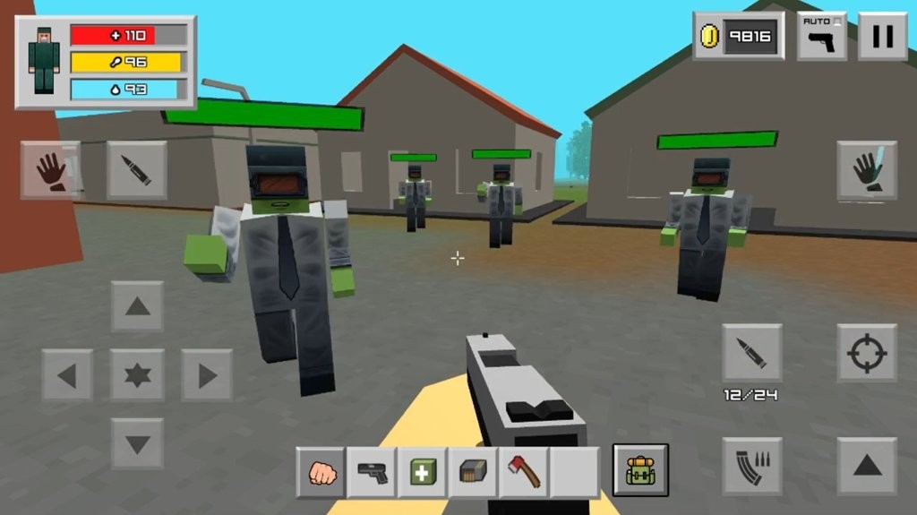 僵尸生存工艺无限金币版(Zombie Craft Survival)截图1