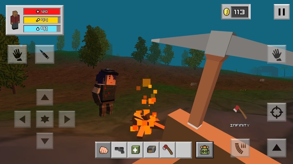 僵尸生存工艺无限金币版(Zombie Craft Survival)截图3