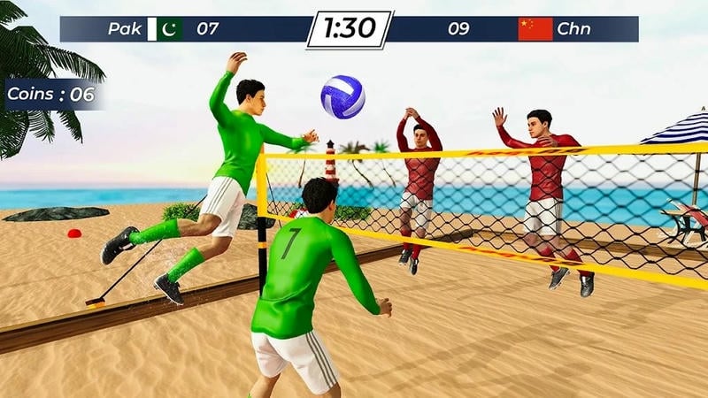 沙滩排球游戏(VBall)截图1