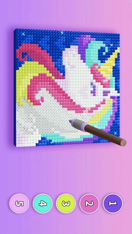 钻石填色小游戏截图3