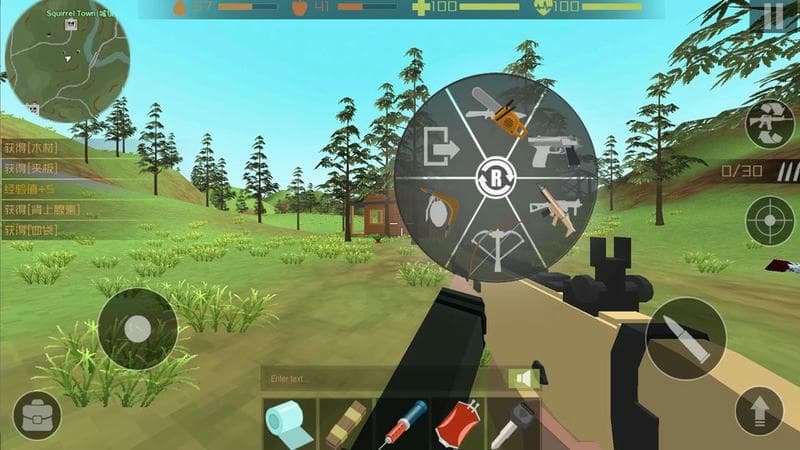 僵尸猎手像素生存破解版(Zombie Hunter)截图1