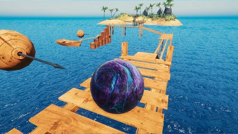 极限球平衡器游戏(Ball Roll Island Survival)截图2