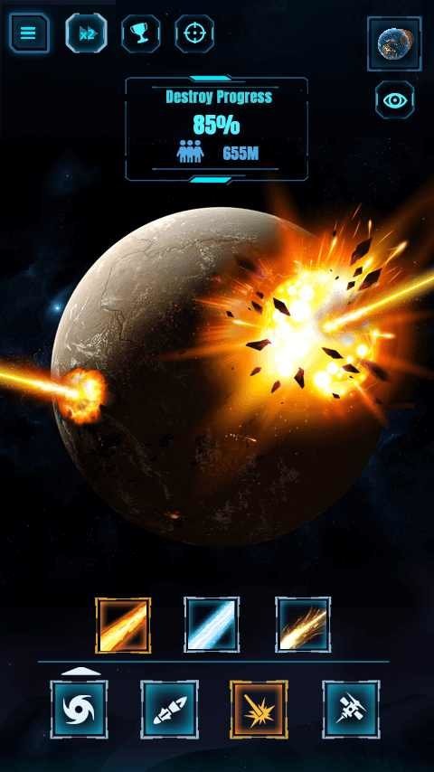 星球粉碎模拟器2024最新版(solar destroyer smash games)截图3