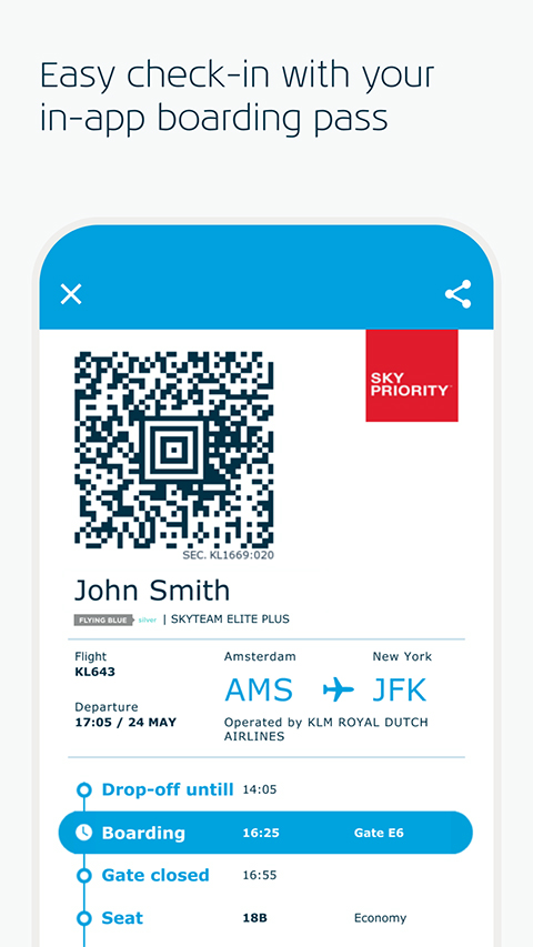 荷兰皇家航空app(KLM)截图2