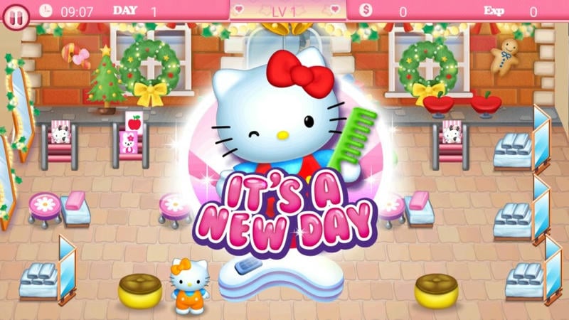 凯蒂猫的美容店手游(Hello Kitty Christmas)截图1