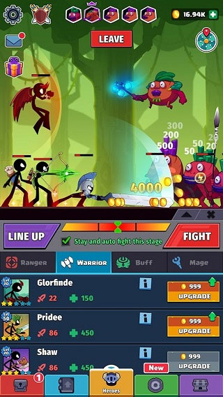 火柴人英雄怪物时代最新版本(Idle Stickman)截图3