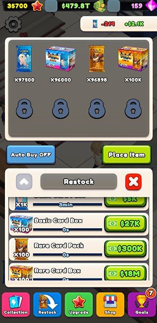 闲置卡牌店大亨Mod无限金币钻石截图1