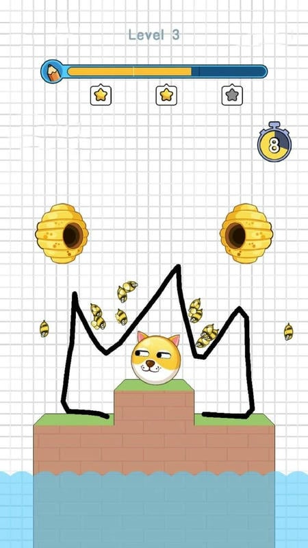画线救狗狗游戏无广告(Save the Doge)截图1