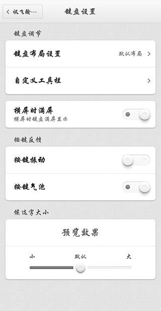 讯飞输入法锤子定制版截图2