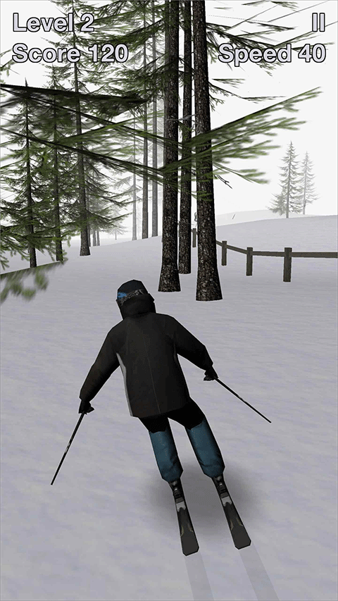 滑雪跑酷大冒险游戏(Alpine Ski III)截图1