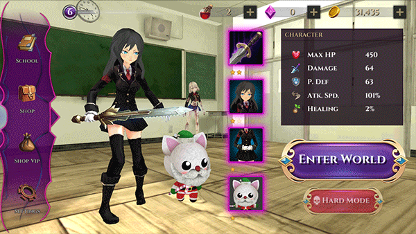 动漫高中僵尸模拟器手机版(Anime High School Zombie)截图1