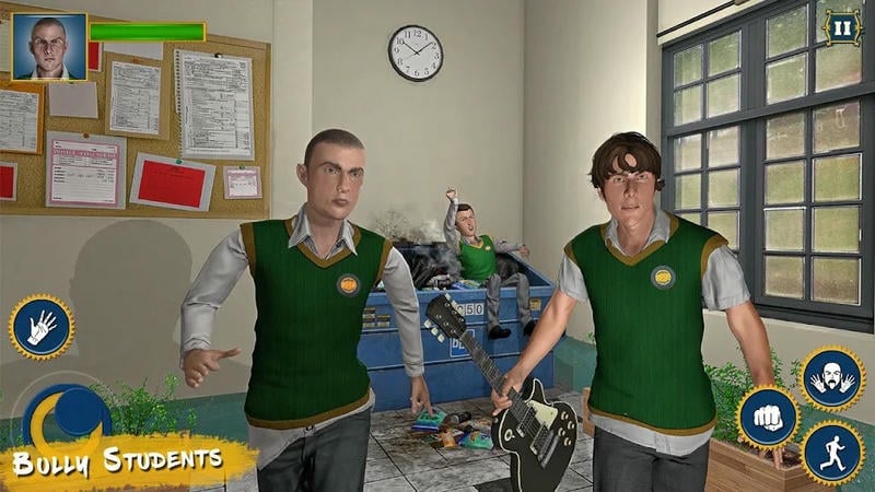 校园恶霸模拟器手机版(High School Story Survival 3D)截图1