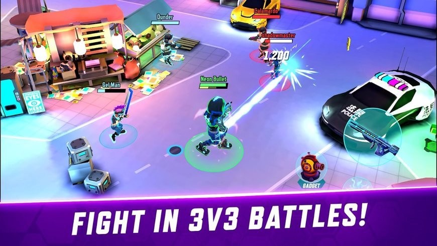 赛博朋克射击破解最新版(Gridpunk Battle Royale 3v3 PvP)截图2