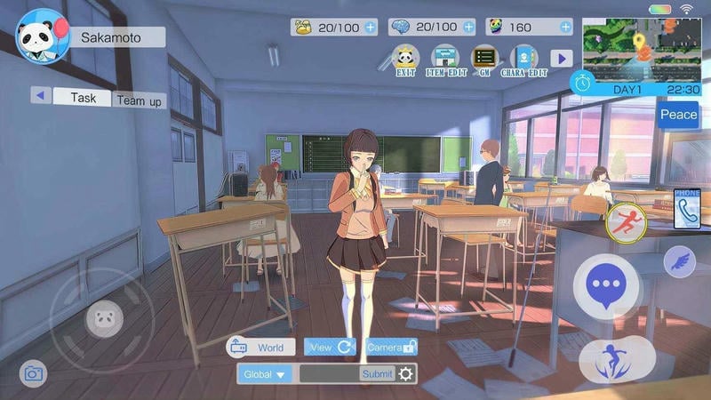 青春校园模拟器中文正版(My School Simulator)截图1